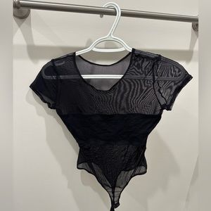 American Apparel Sheer Bodysuit